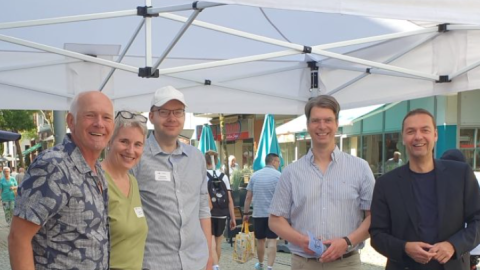 Regionalgruppe Hildesheim bei der Demokratiemeile präsent